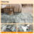8x10 Modern Abstract Area Rug Washable Rug Stain Resistant Indoor Carpet With Non-Slip Backing Low Pile Floor Cover For Bedroom Playroom Nursery Apartment Living Room,Beige/Blue-614903753-614903752