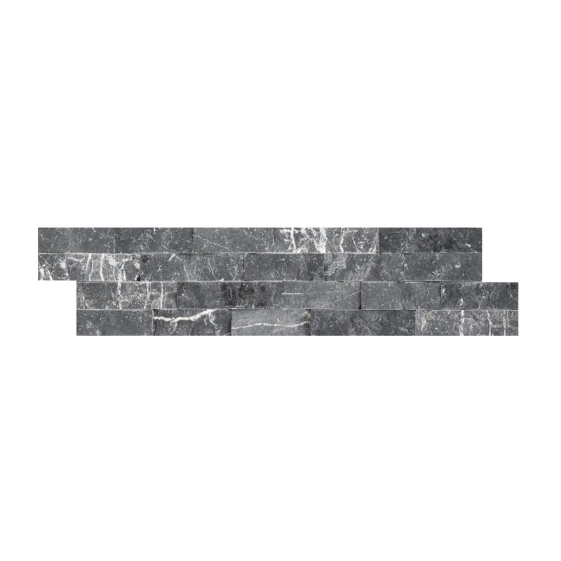 Stonecrest 6 in. x 24 in. Split Face Natural Stone Ledger Panel Wall Tile, Cavern Oscuro