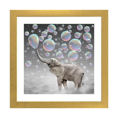 Dream Makers - Elephant Bubbles par Soaring Anchor Designs - impression d'art graphique