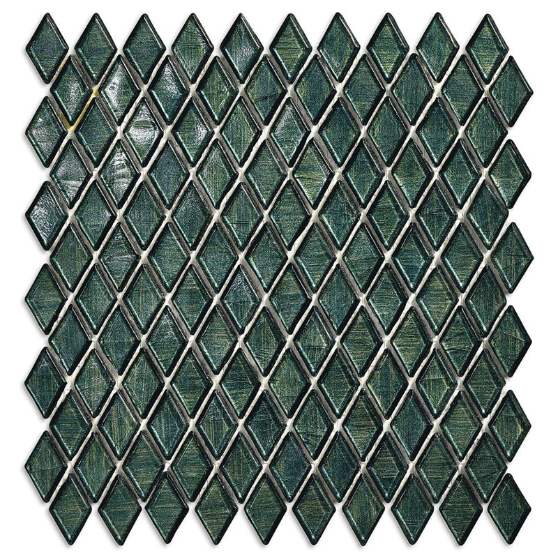 Dresden 7/8" x 1-5/8" Diamond Glass Mosaic