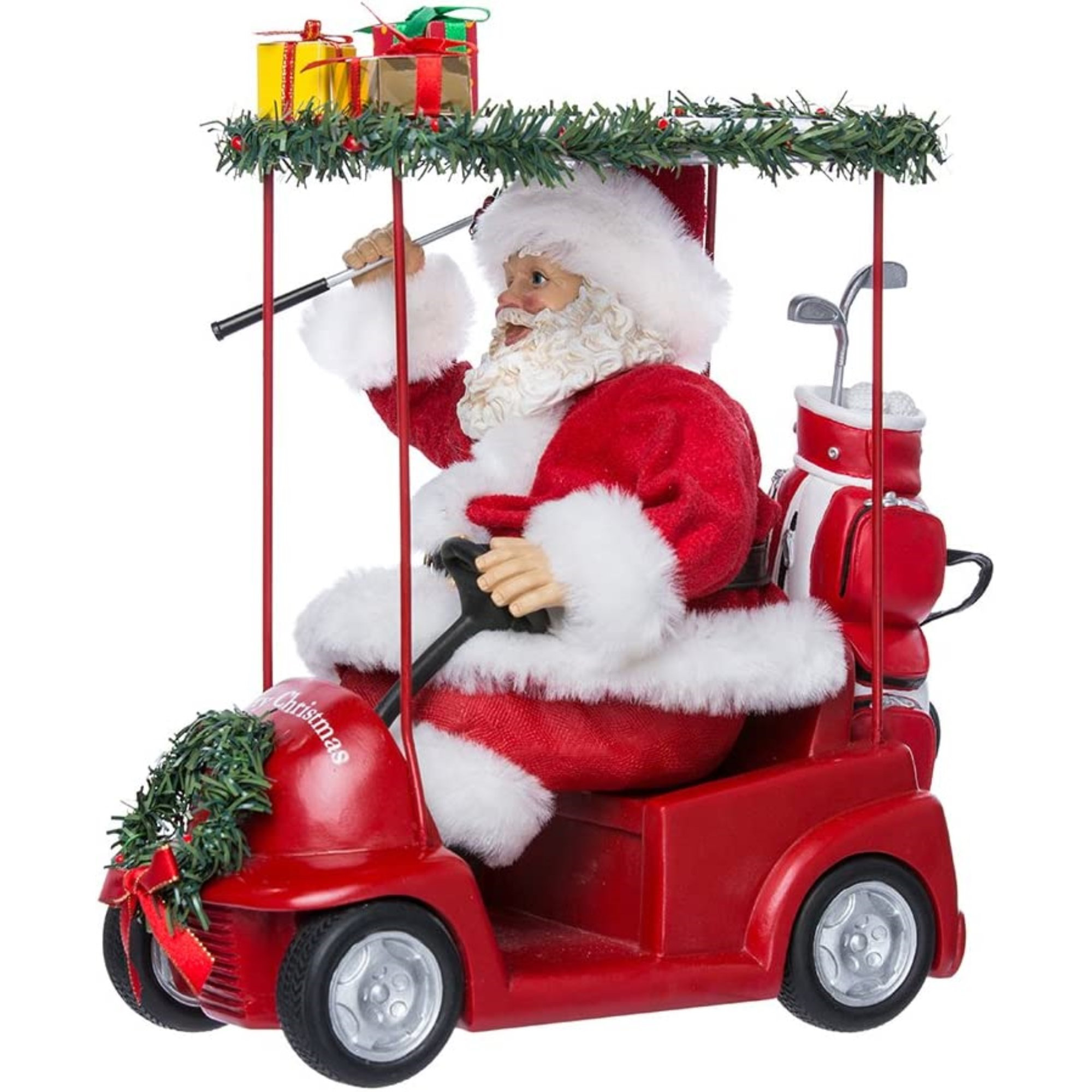 Kurt Adler Fabriché Santa Driving Golf Cart | Wayfair