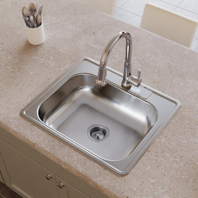 Dayton 25" L x 21" W Drop-In Kitchen Sink