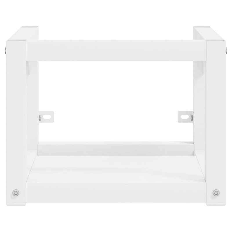 Gris 42cm Single Bathroom Vanity Base Only, White