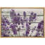 Œuvre d'art mauve lavande mauve sur fond effet bois, images murales rétro rustiques, impression sur toile encadrée-825709751-899922249-807997928
