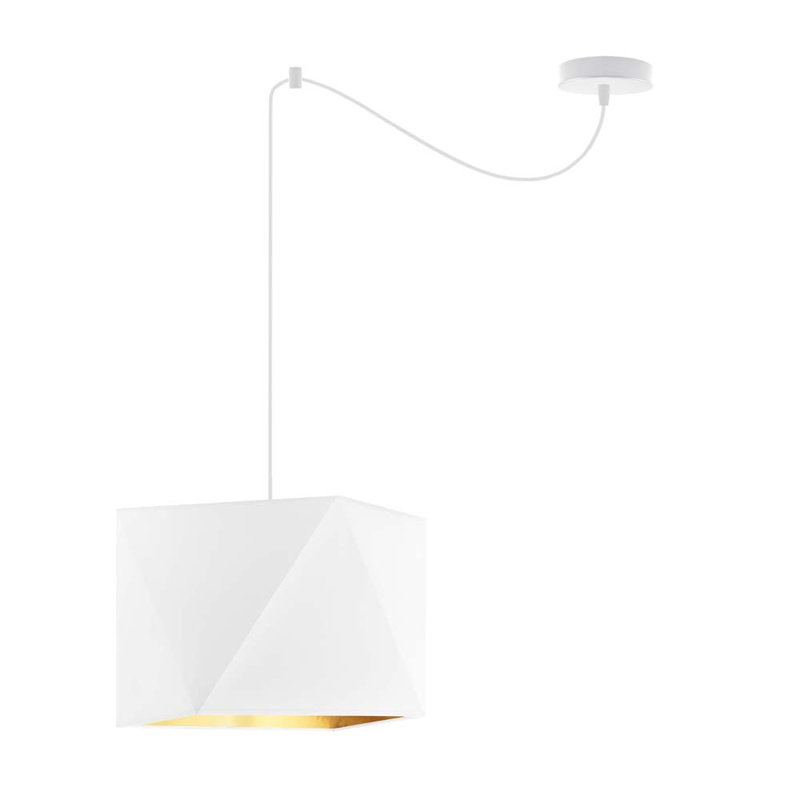 Kyisha 1 - Light Single Pendant, White, White