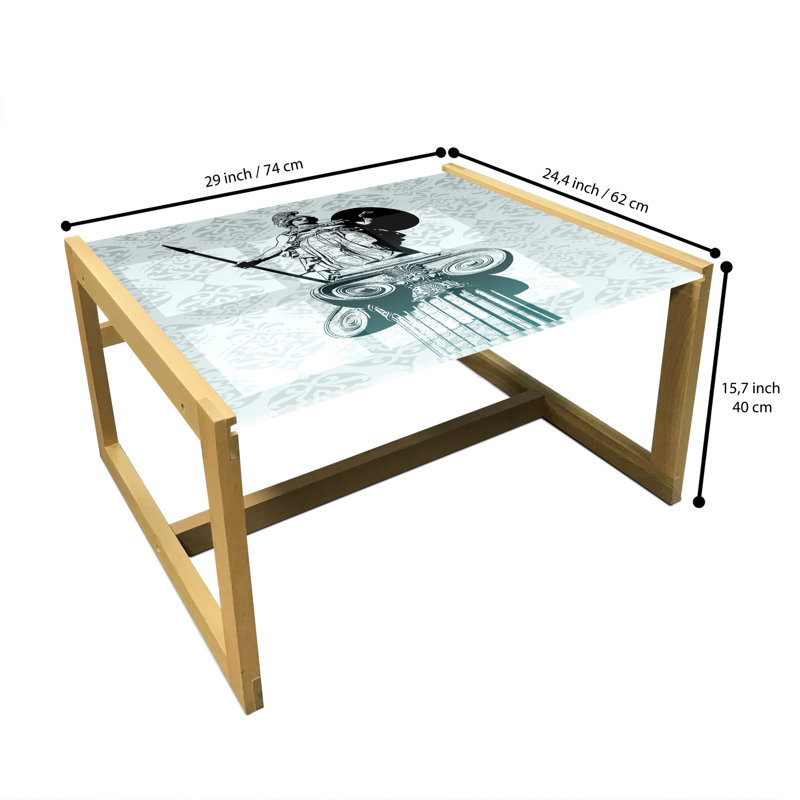 Jakima Sled Coffee Table, 62cm H x 74cm W x 40cm D