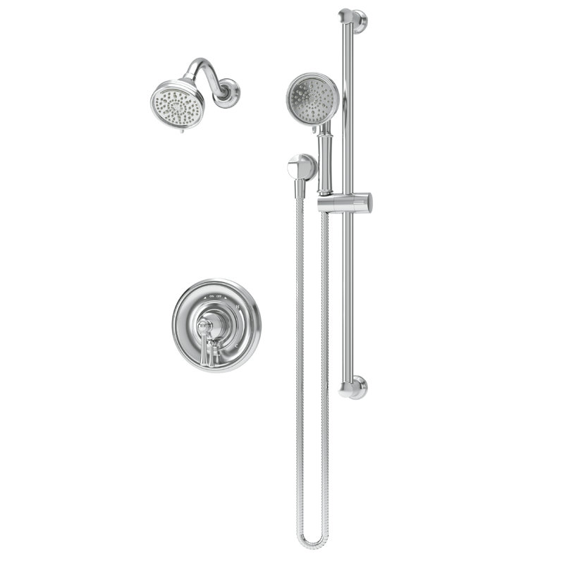 Braston HydroMersion Shower Trim Kit with Hand Spray, Polished Chrome