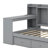Twin Size Wooden Daybed With 3 Drawers, USB Ports and desk-874673305