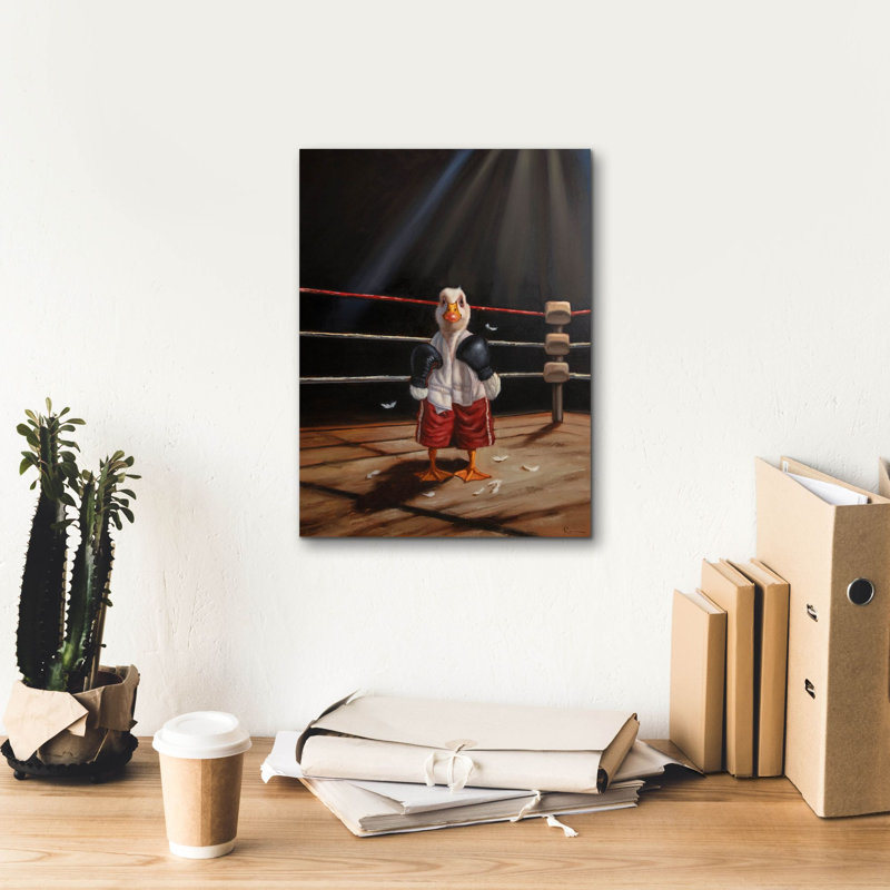  «Feather Poids» par Lucia Heffernan, art mural sur toile, 12 po x 16 po, H 16 po x l 12 po