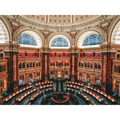 Library Of Congress Print by Leo Ang