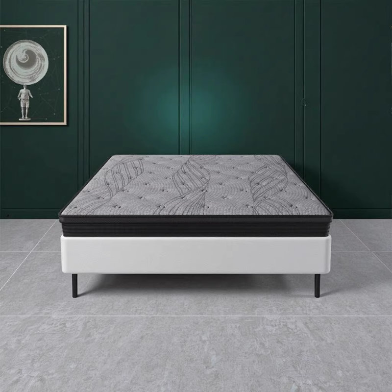 12 Inch Soft-Medium Firm King Mattress with 560 Pocket Coils, Targeted Body Support & Minimized Motion Transfer, Mattress in a Box - Grey