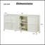 Armoire de rangement moderne 67 po avec ouverture basculante, charnières à fermeture en douceur et support mural inclinable pour la chambre à coucher-1807997955