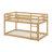 Wooden Solid Floor Bunk Bed With Ladder-1748744066