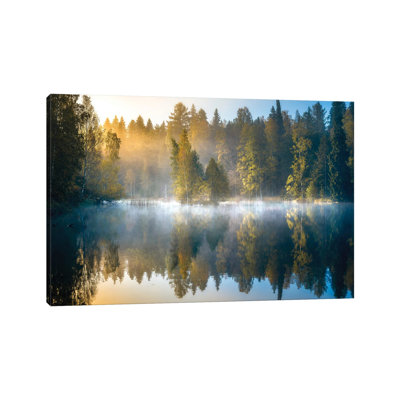 Forest Pond by Lauri Lohi - Wrapped Canvas Print