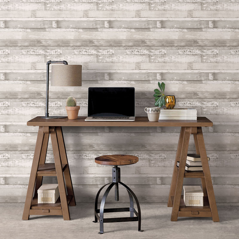 Noordwand Wallpaper "Homestyle Old Wood", Grey/Greige