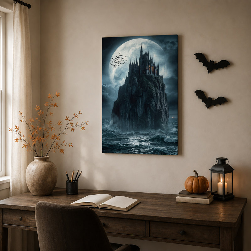 Impression sur toile Halloween, H 24 po x l 16 po