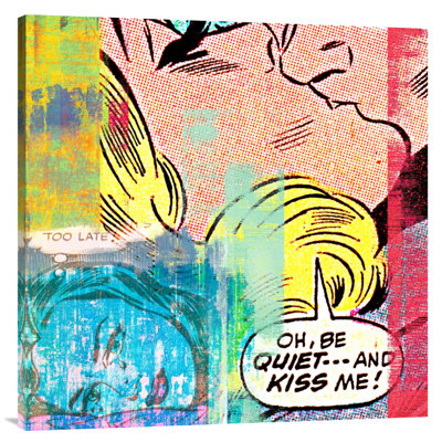«Be Quiet and Kiss Me! par Eric Chestier, impression sur toile tendue