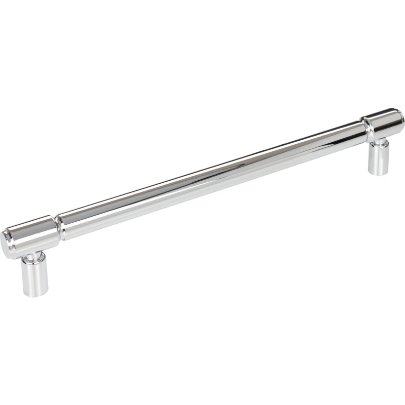 Clarence 12" Center to Center Bar pull, Polished Chrome, 12" Center to Center