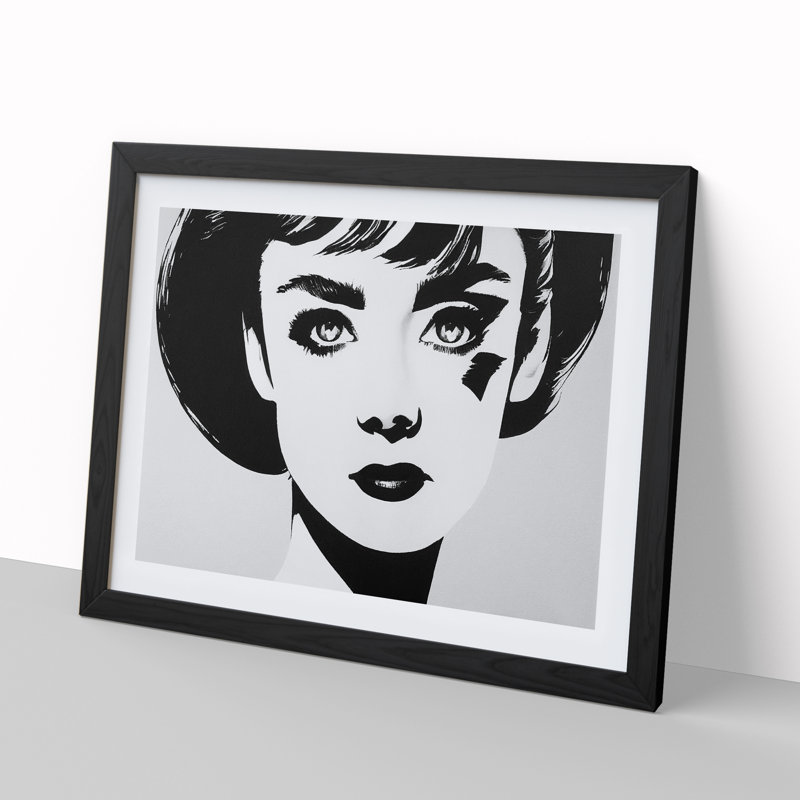 Woman - Framed Print, Black Framed, 46cm H x 64cm W