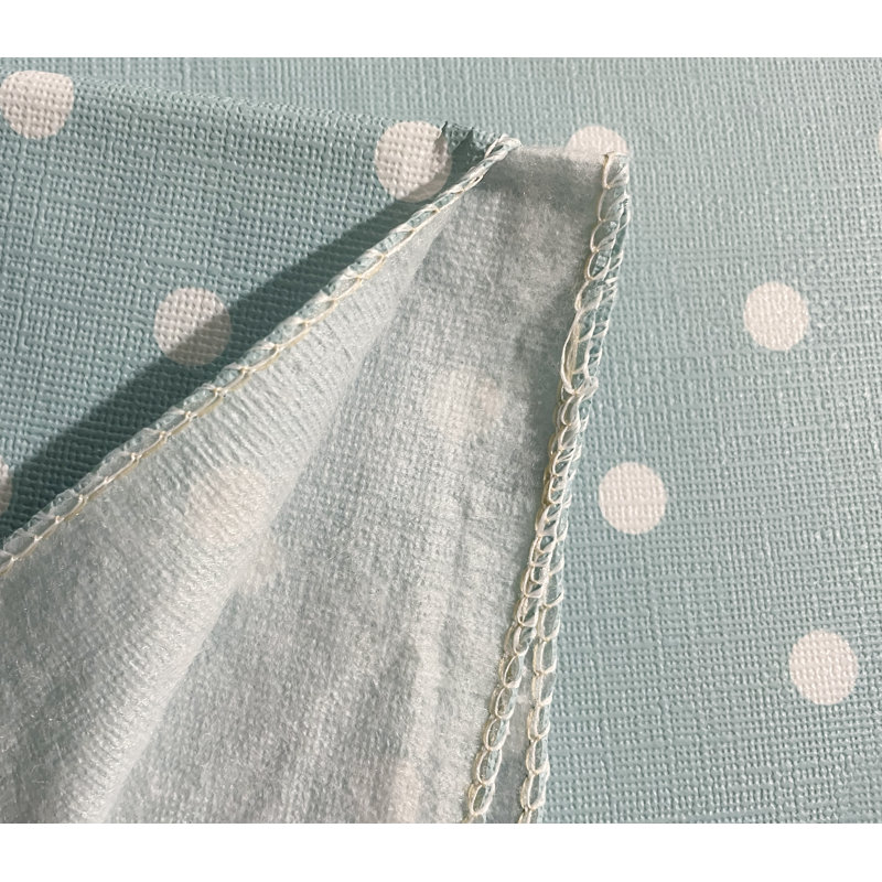 Knowle Rectangle Dots Polyester Tablecloth, Blue