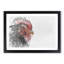 Grey Rooster Looking West in Abstract - Picture Frame Graphic Art Print-55736241-55736244