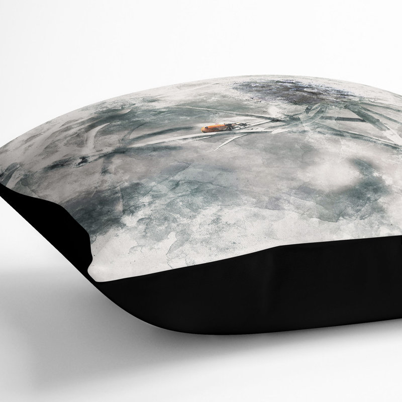 Square Cushion, 40cm H x 40cm W x 15cm D, Black