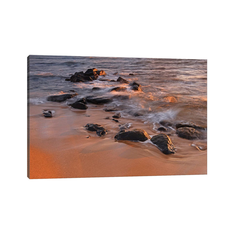 Sunrise Waves by Brian Wolf - Wrapped Canvas Print, 45.72cm H x 66.04cm W x 1.91cm D