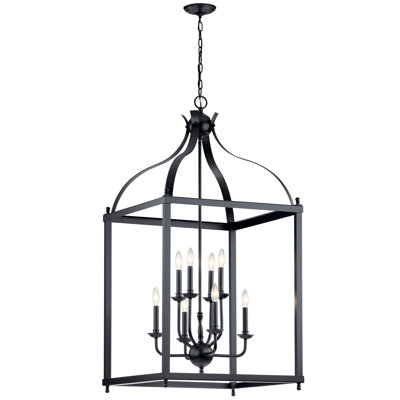 Larkin 8 - Light Dimmable Lantern Square / Rectangle Chandelier