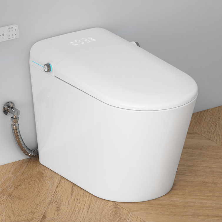 Abruzzo Elongated Smart Bidet Toilet with Sensor Flush & Night Light