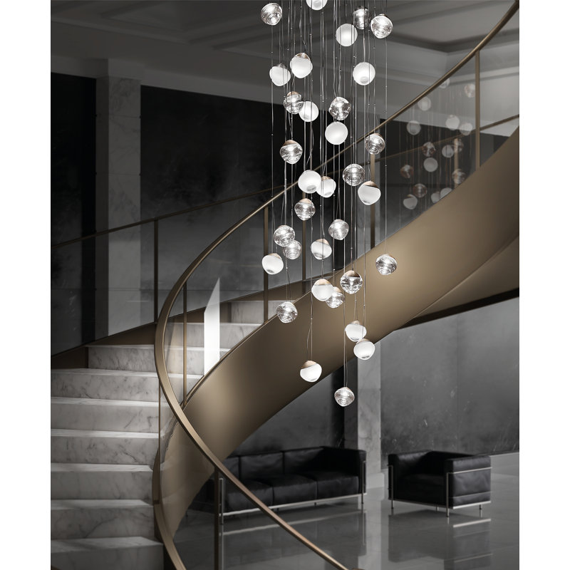 Pure Suspension Crystal Transparent Matt Bronze 2 L32cc Ul, Charcoal Gray, White, 2700 Kelvins