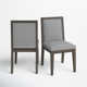 Meria Upholstered Side Chair in French Roast