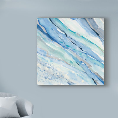 'Silver Spring I' Acrylic Painting Print on Wrapped Canvas