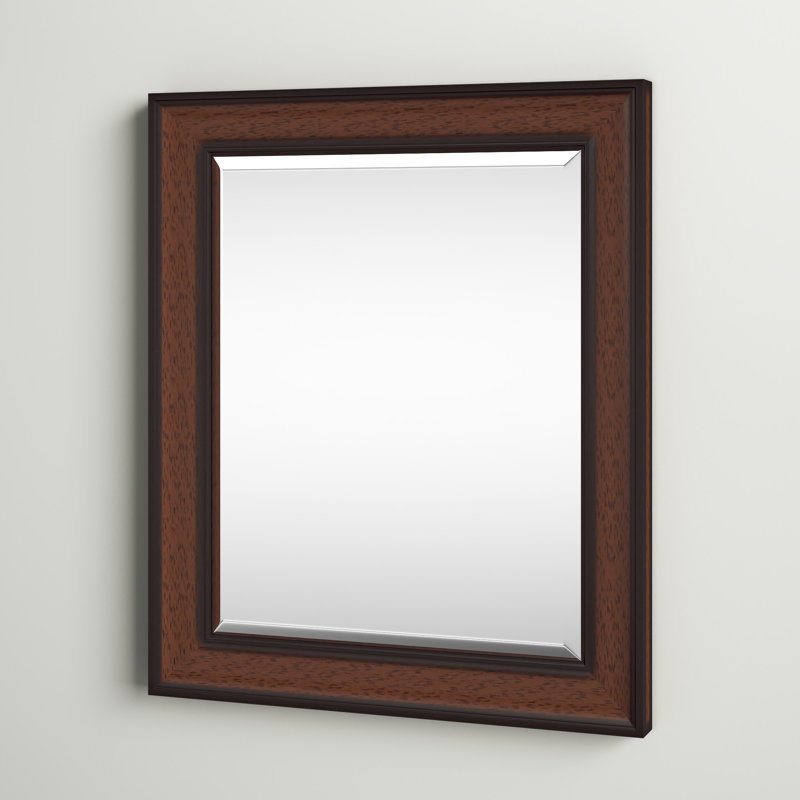 Roulston Wood Flat Wall Mirror, 24.88" H x 20.88" W