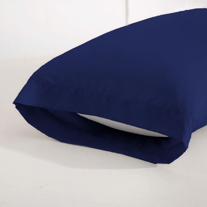 Kotto 100% Polyester Square Oxford Pillowcases, Navy