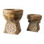 2 Piece Wood Tabletop Dish Set