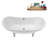 71" Streamline Clawfoot Tub,Tray,Drain and Clawfeet-101628944-102360904