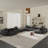 Kay Crumley 6-Piece Upholstered Modern Linen Fabric Sectional Sofa With Ottoman-1845938369