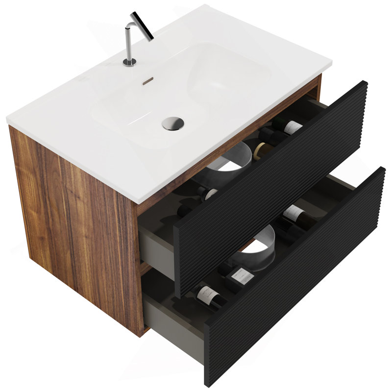 Meuble-lavabo mural de 30 po Gloria