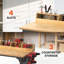 Banc de travail à hauteur ajustable avec rangement Workbench
