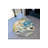 Nature Road Themed Car And Tiger Detailed Woven Base Modern Decorative Carpet-844621948