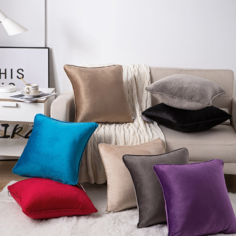 Bartlet Square Cushion, 45cm H x 45cm W x 15cm, Grey