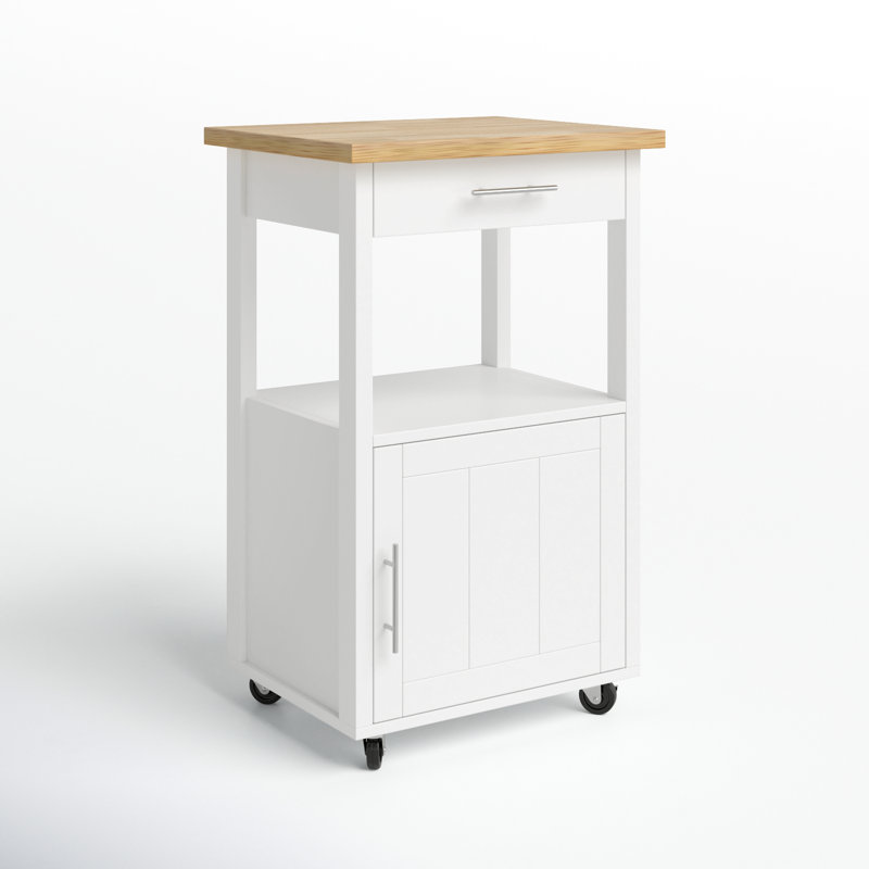 Arthalia Wood Kitchen Island, White