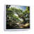 White Floater Framed