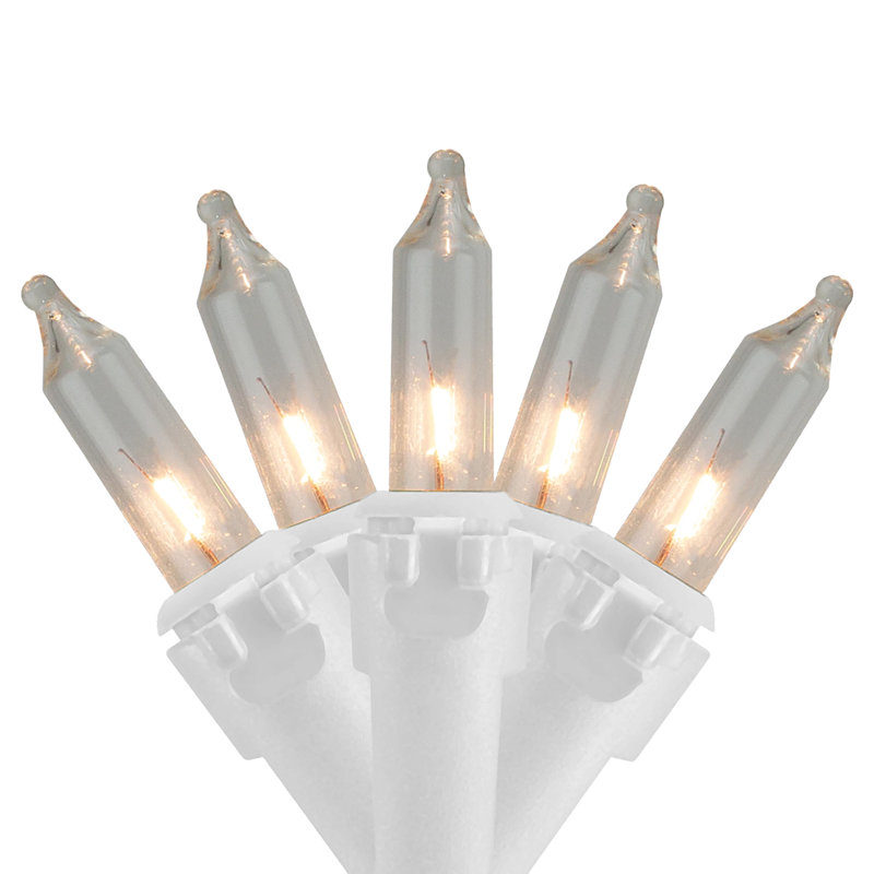 Chessani Outdoor 50 - Bulb 150'' Plug-in Mini String Light, White, Clear
