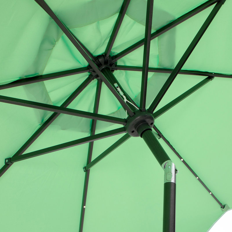 Parasol de marché lumineux Lakiah, Vert