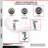 4-Piece Thermoplastic Rubber Caster Set