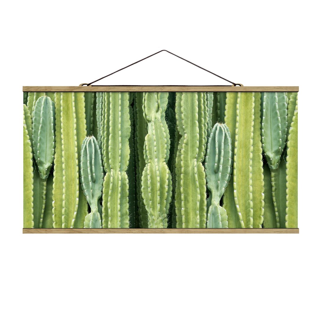 Stoffbild Cactus Wall