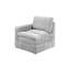 Canapé d'angle modulaire 5 pièces couleur graphite avec revêtement en suédine et tissu d'assise moderne