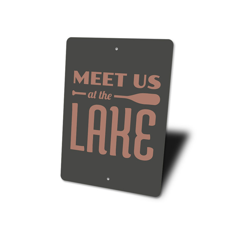 Plaque en aluminium Lake Oar, H 18 po x l 12 po x P 0,06 po