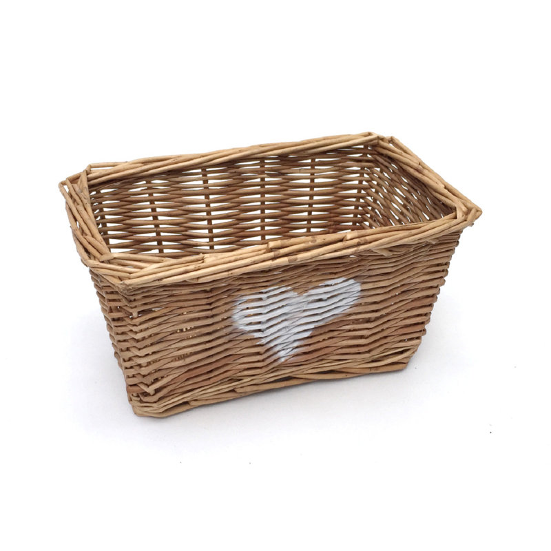 Brambly Cottage Wicker Decorative Basket, 14 x 25 x 14, Oak